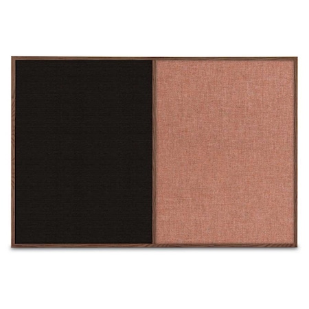 United Visual Products Slim Style Indoor Enclosed Radius Corkbo UVRDS23SB-SATIN-BLSPRU